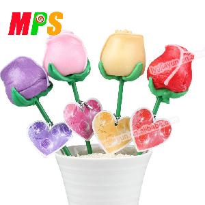 Rose Shape Lollipop Candy