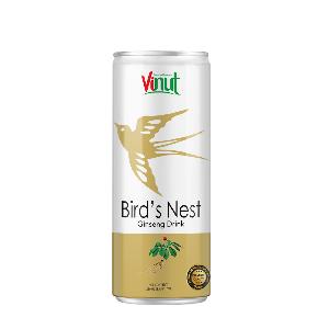 250ml Can VINUT Bird''s Nest drink with Ginseng Vietnam Wholesale Suppliers Ginseng Drinks