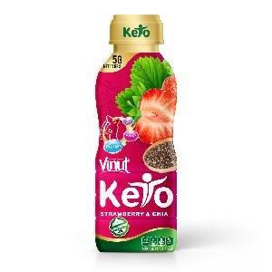 330ml VINUT Keto  diet  strawberry  juice  with chia seed