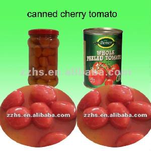 Canned peeled cherry tomato