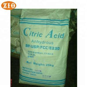 Industry grade monohydrate citric acid e330 price in China