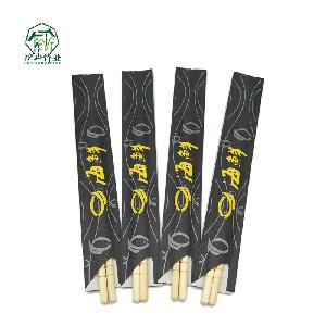Environmental Paper Wrap High Quality Korean Disposable Round Bamboo Chopsticks