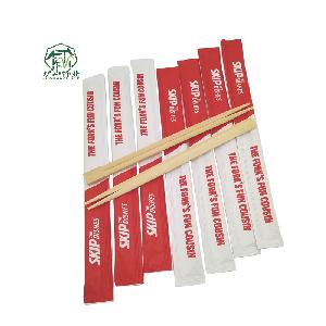 Chinese Good Quality Disposable Stocked 21 cm Bamboo Chopsticks with Sleeve