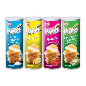 pringles style potato chips with flavors