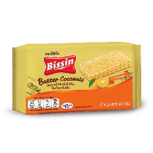 Thailand Bissin Brands 45g Butter Orange Flavoured Cracker Biscuits