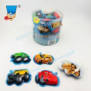 Car Shape Chocolate Jam With Biscuits Balls Confectionery