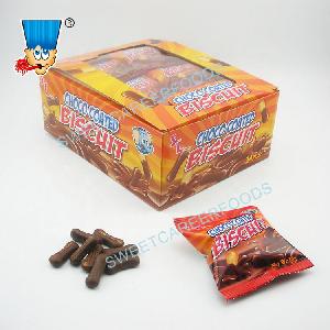 Bone Shape  Chocolate  Coated Biscuit Confectionery