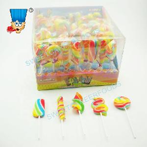 mixed funny shaped lollipop hard candy pop confectionery