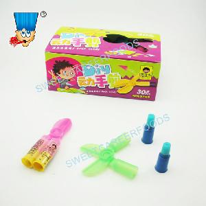 fruit flavor scissor hard lollipop finger candy toy sweets