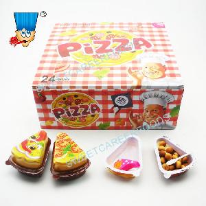 Pizza Shape Surprise Egg Chocolate Biscuit With Toy Candy