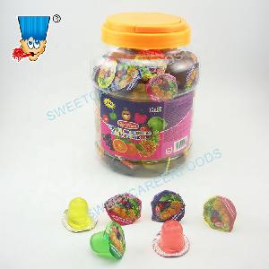 Mix Fruit Flavors Mini Jelly Cup Sweets Confectionery