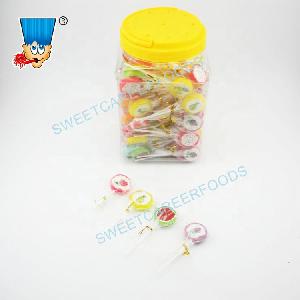 Flower Shape Multi-color Fruity Lollipop Candy Sweets
