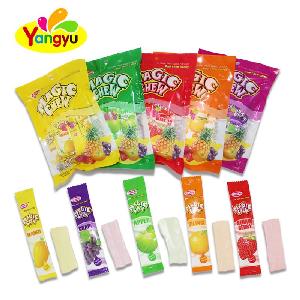 mix fruit flavor Soft candy stick with funny packsge