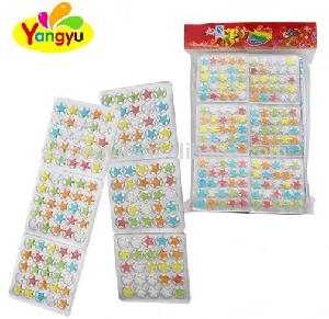 funny Colorful Five-pionted Star Tablet Candy with difference shape