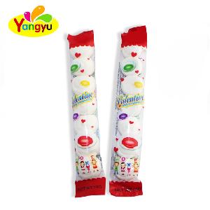 7 pcs mini Round Marshmallow pack in little bag with difference flavor