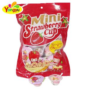 Mini Strawberry Chocolate Biscuits Cup