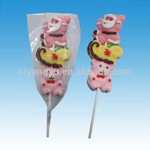 Christmas marshmallow lollipop