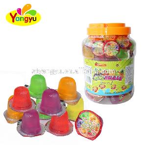 Round Jar Packing  Mini   Fruit s  Jelly   Cup  With Coconut