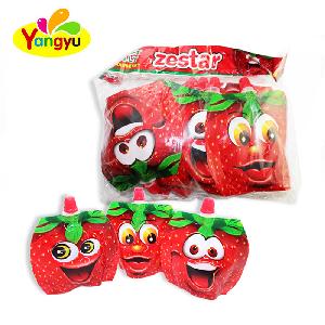 Strawberry flavor Jelly Juice pack in strawberry bag