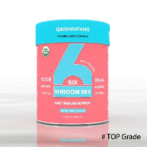 100% Organic 6 Mushroom Mix, Reishi, Lions Mane, Chaga, Maitake, Cordyceps, Turkey Tail - TOP Grade