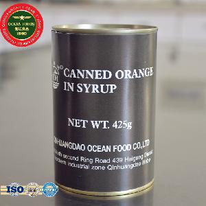 Military canned fruit canned orange in syrup