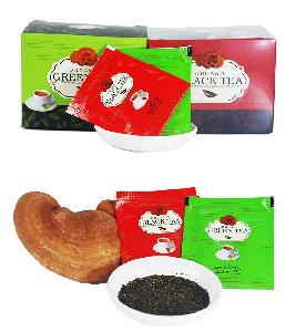 OEM usda organic reishi mushroom green tea bags relieve stress boost full energy
