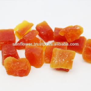 Thai Dehydrated Papaya Chunk Natural Red Color Premium Quality So2 below 100ppm