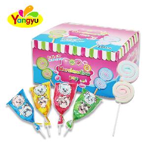 Low MOQ Double Fruity Flavors Windmill Marshmallow Lollipop Sales