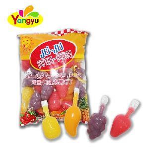 Bag Packing Colorful Fruit Shaped Yummy Juice Fruity Jelly