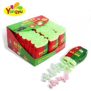 Cheap Double Fruits Flavors Letter Candy