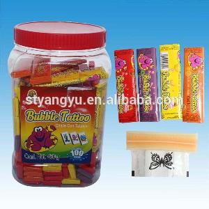  Tutti - frutti  Bubble Gum with tattoo