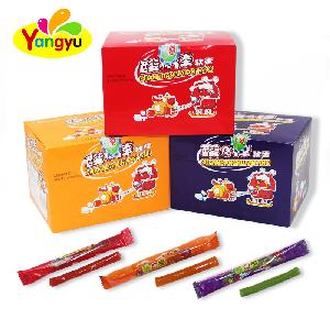 Fruity Flavor Sour Gummy Jelly Stick Candy