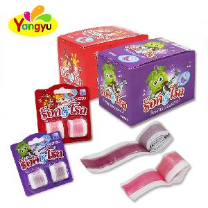  Gummy   Roll  Supplier 2 In 1 Sweet Fruity  Gummy  Jelly  Roll   Candy 