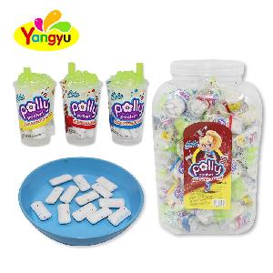Fruity Chewing Gum Supplier Drinking Bottle Packed Crispy Chewing Gum