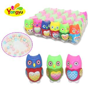 Funny Bottle Candy Lovely Owl Bottle Packed With Sweet Tablet Candy