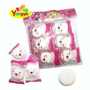 Individual Package Fruity Jelly filled Round Marshmallow