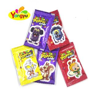 Mini sweet fruity flavors popping candy