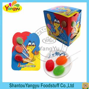 Latest model different fruit flavor 3 in 1 magic pop lollipop