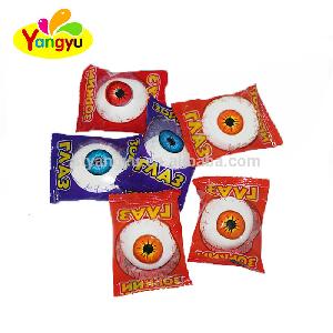 Halal mini round Marshmallow with sweet fruity Jam and big eye package