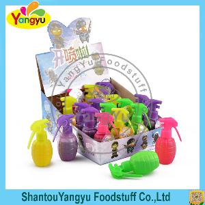 Colorful sweet spray fruity flavor spray Hand grenades spray candy