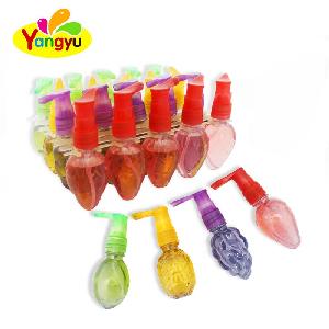 Mix Fruit Flavor Spray Candy With Funny Cute Fruit Colorful Shape Bottle