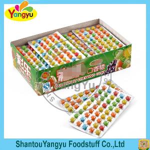 Halal candy colorful mix fruit flavors cube chewing gum
