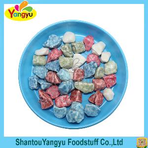 Halal Bulk Package Rich Milk Flavor Stone Shape Chewy Gummy Soft Candy