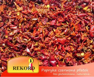 Dehydrated Dried Red Bell Pepper fakes 9x9mm, granules 1x1mm, 1-3mm - import export of spices