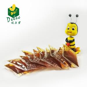 Pure raw honey pack by flat bag use in  hotel 