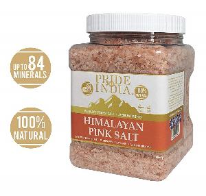 PRIDE OF INDIA - NATURAL HIMALAYAN PINK SALT GRANULES BULK PACK (25 KG, 55 LBS)