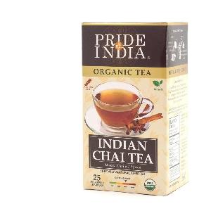 Organic Indian Chai Masala Spice Tea 1-Pack (25 Tea Bags)