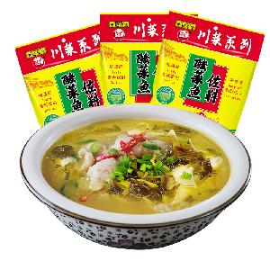 300g liji  shui zhu yu China spicy fish pickles  Sichuan Boiled Fish seasoning Chinese food