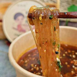 2020 hot selling 128g ha hai you suan la fen  mala   Glass hot and sour Noodle  for breakfast and traveling