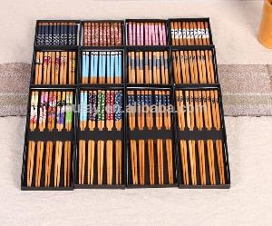 Custom Eco-friendly Chinese Bamboo Chopsticks Set/Chopstick Gift Set Box